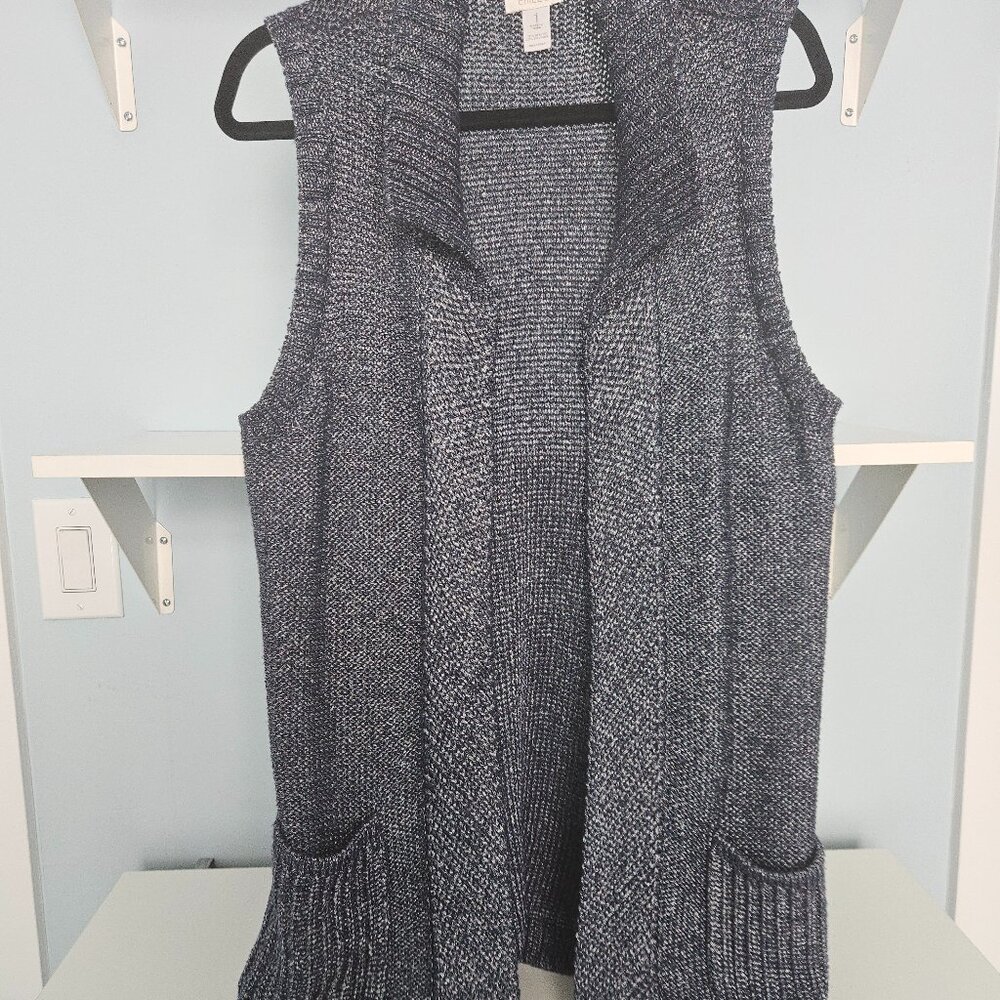 CHICO'S LONG KNITTED VEST